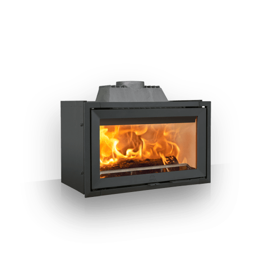 Zestaw kominek powietrzny stalowy KRATKI LUCY BLACK 12 kW Ø 200 z akcesoriami binary 51821 53650 - Zestaw kominek powietrzny stalowy KRATKI LUCY BLACK 12 kW Ø 200 z akcesoriami